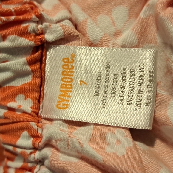 Gymboree girls size 7 tank top flowered - Picture 2 of 2